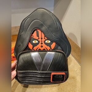 Loungefly Star Wars 25th Anniversary Darth Maul Glow In The Dark Mini Backpack